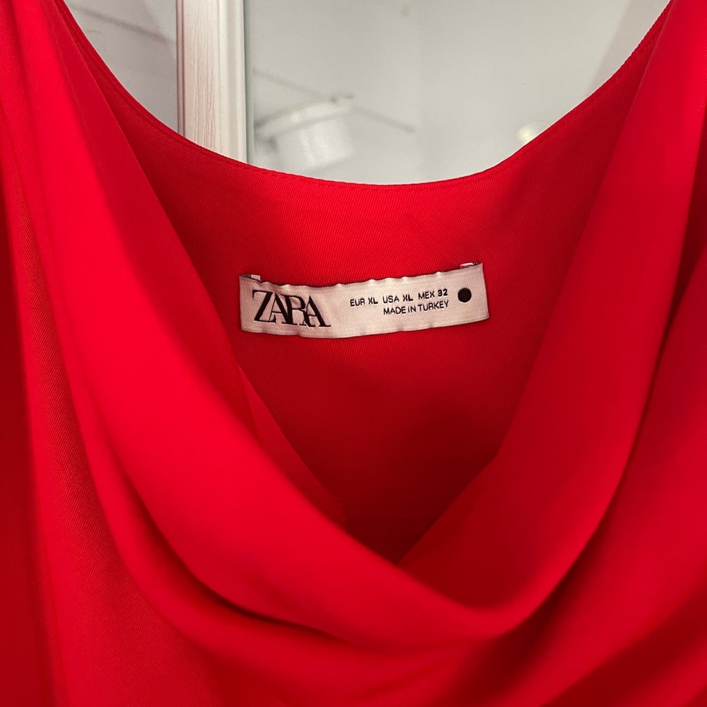 Red Zara Midi/Maxi Dress